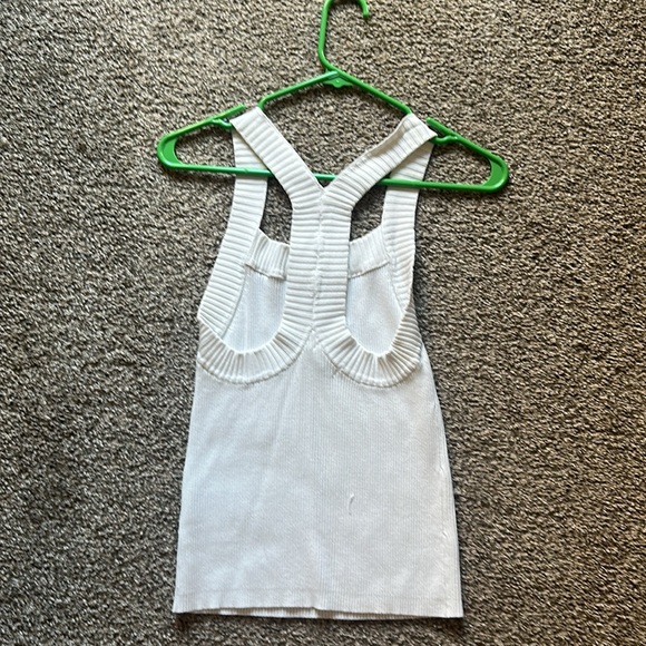 H&M White Ribbed Tank Top - Picture 3 of 4